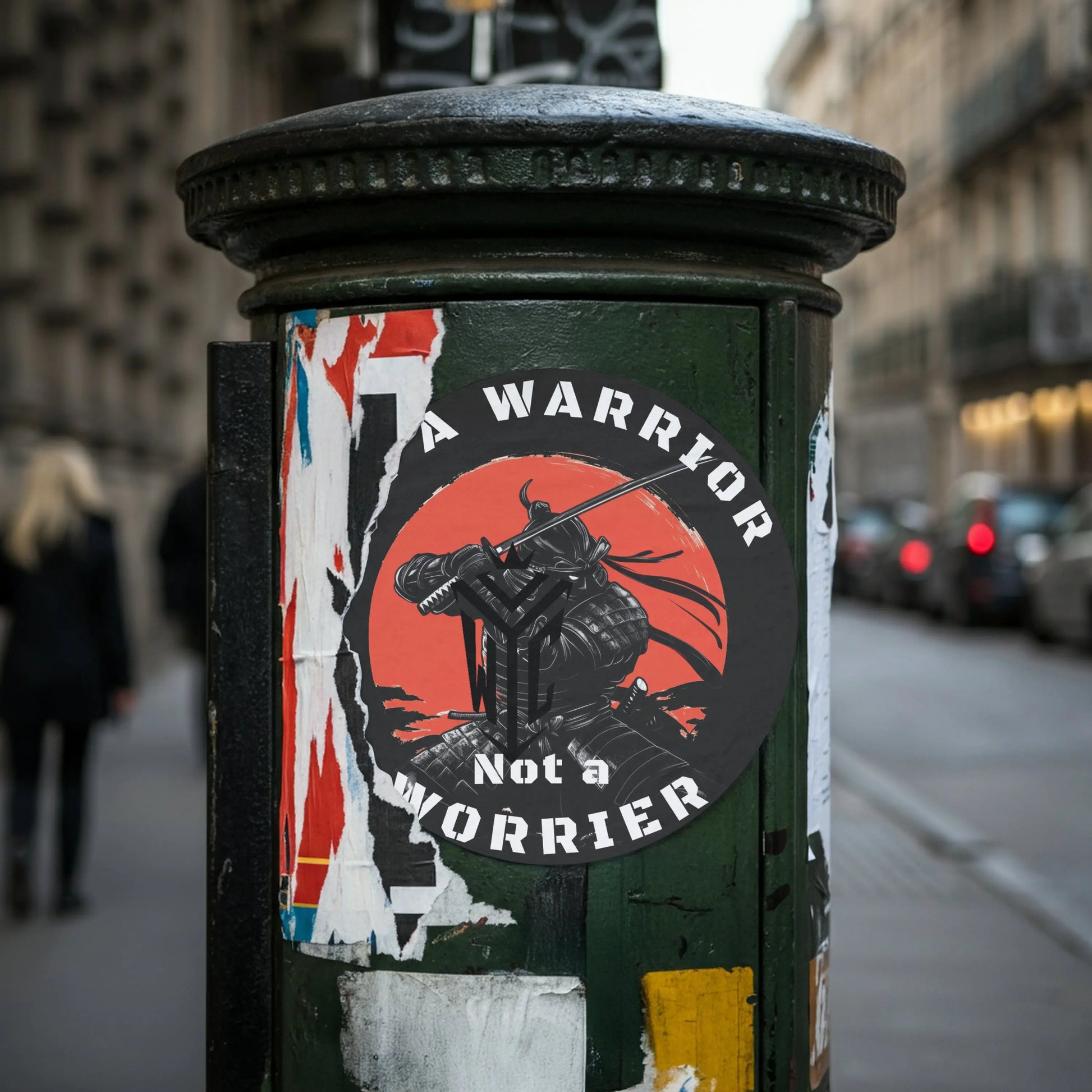 Be a Warrior, Not a Worrier – Samurai Sticker Warrior Culture