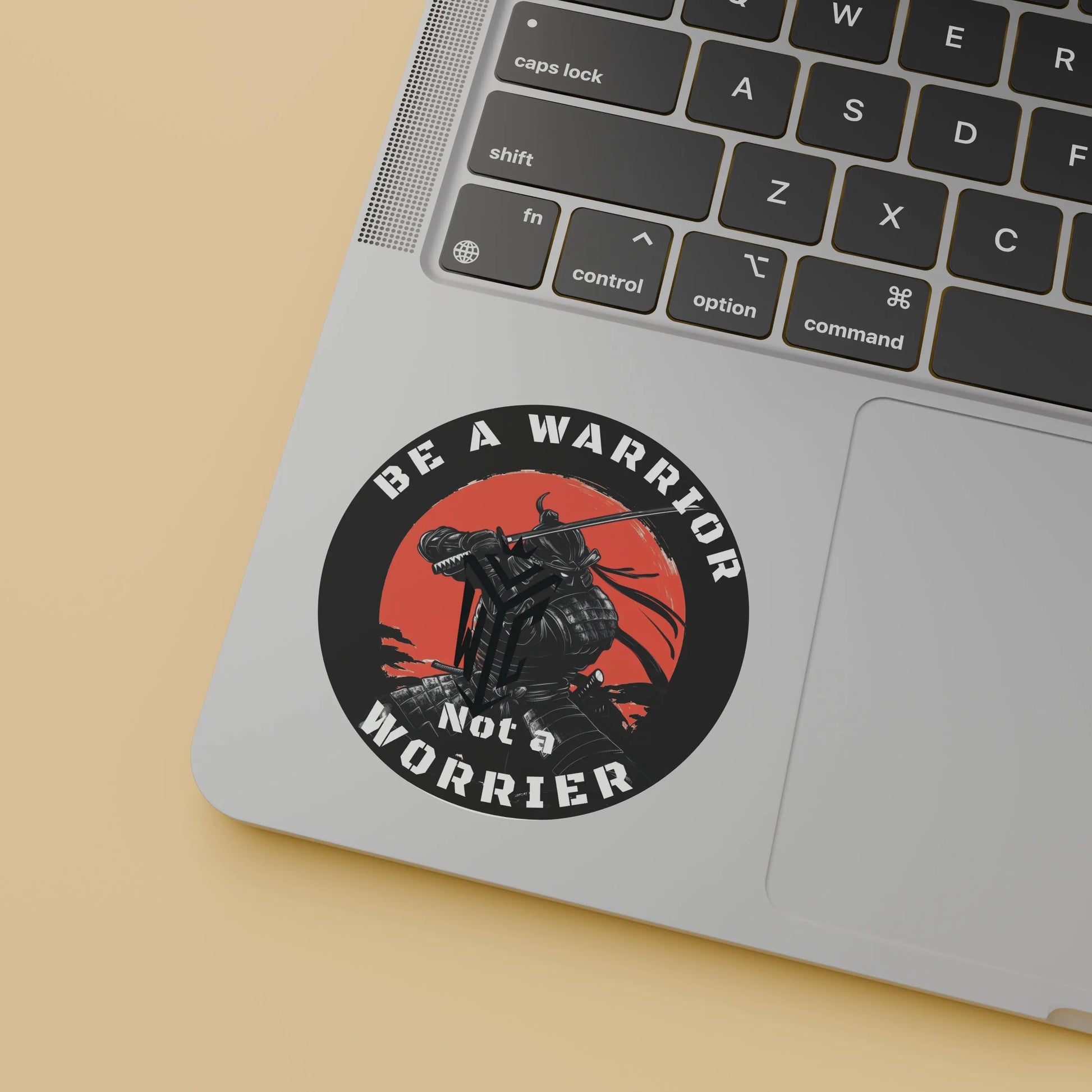 Be a Warrior, Not a Worrier – Samurai Sticker Warrior Culture