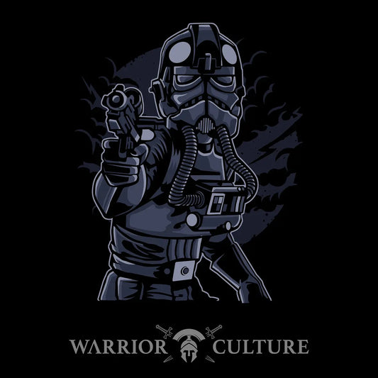 Imperial Pilot printed onto a 10 x 10 cm sticker.