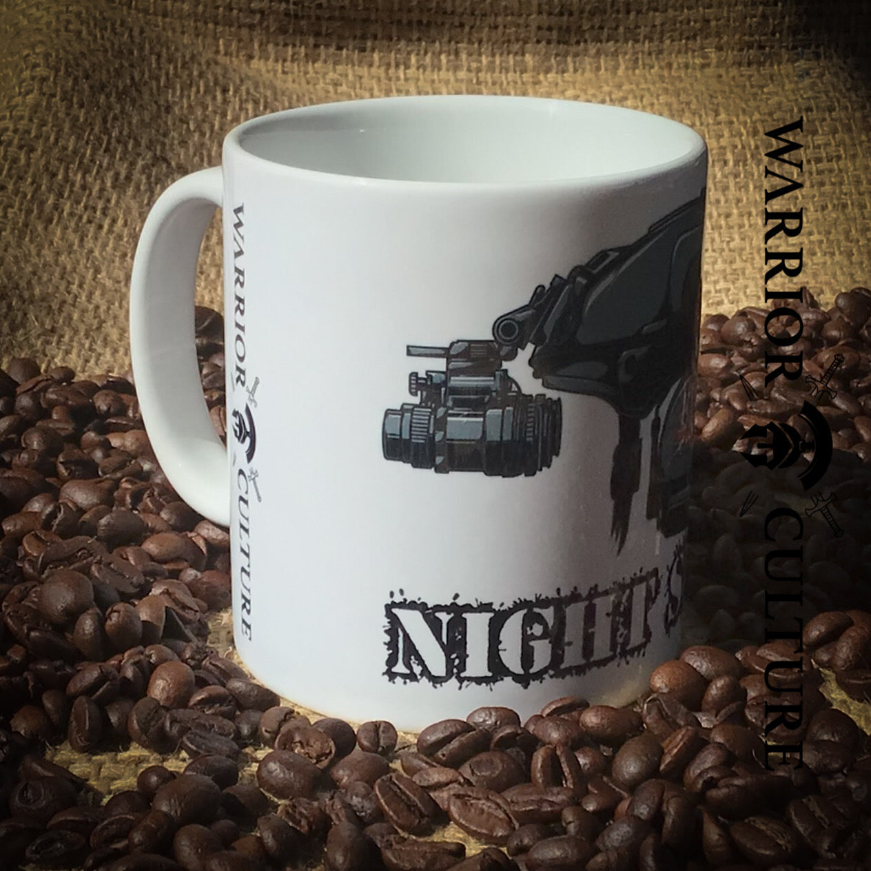 Night shift design  on a warrior culture Mug