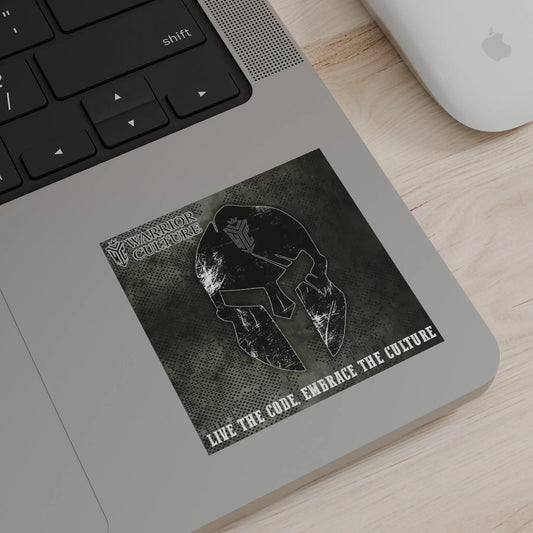 “LIVE THE CODE” Spartan Helmet Sticker Warrior Culture