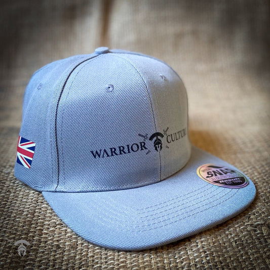 Warrior Culture grey SnapBack cap.