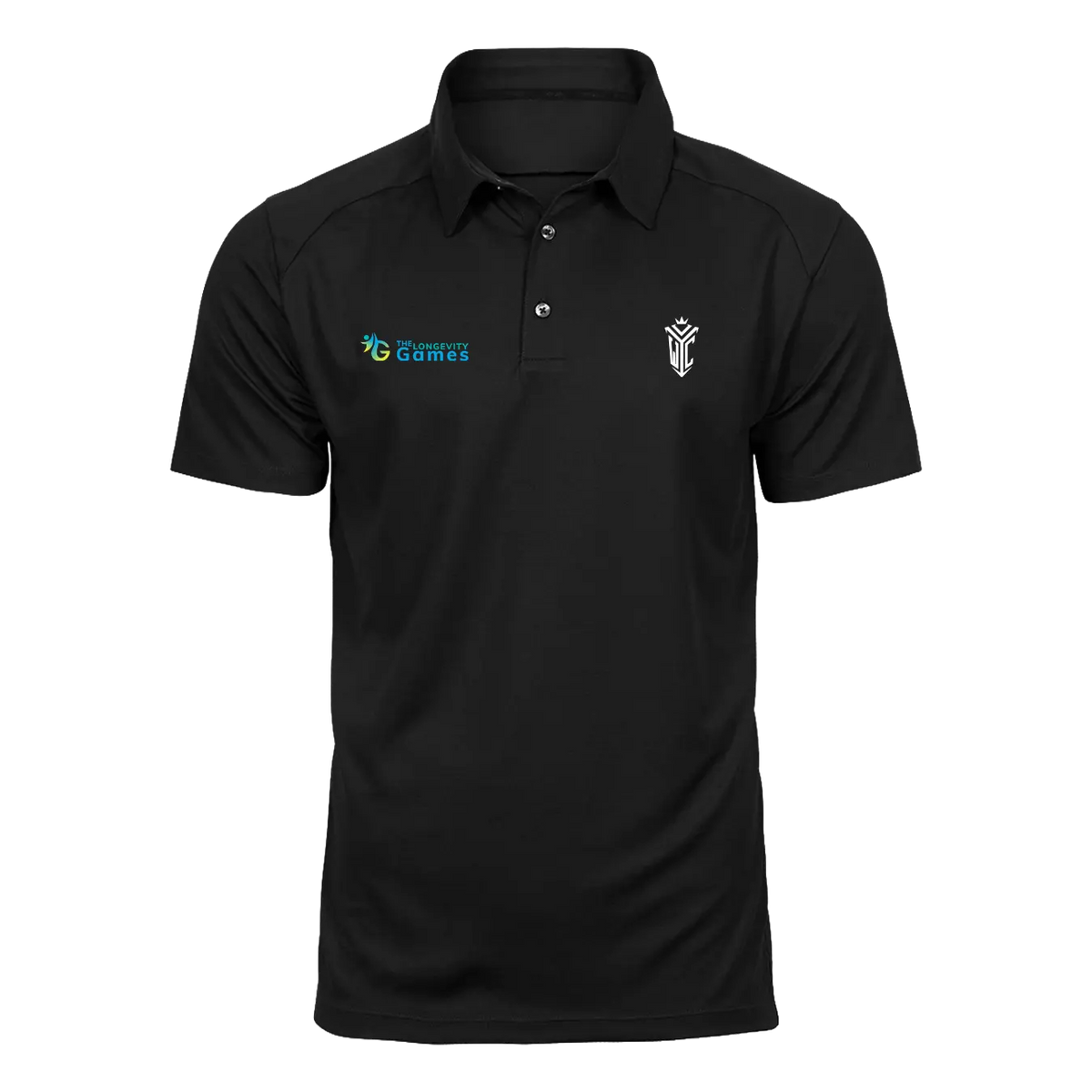 Titan Performance Polo – The Longevity Games, black
