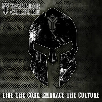“LIVE THE CODE” Spartan Helmet Sticker Warrior Culture