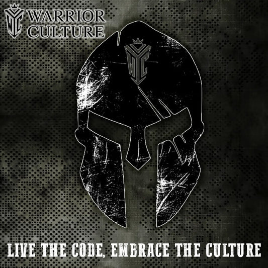 “LIVE THE CODE” Spartan Helmet Sticker Warrior Culture