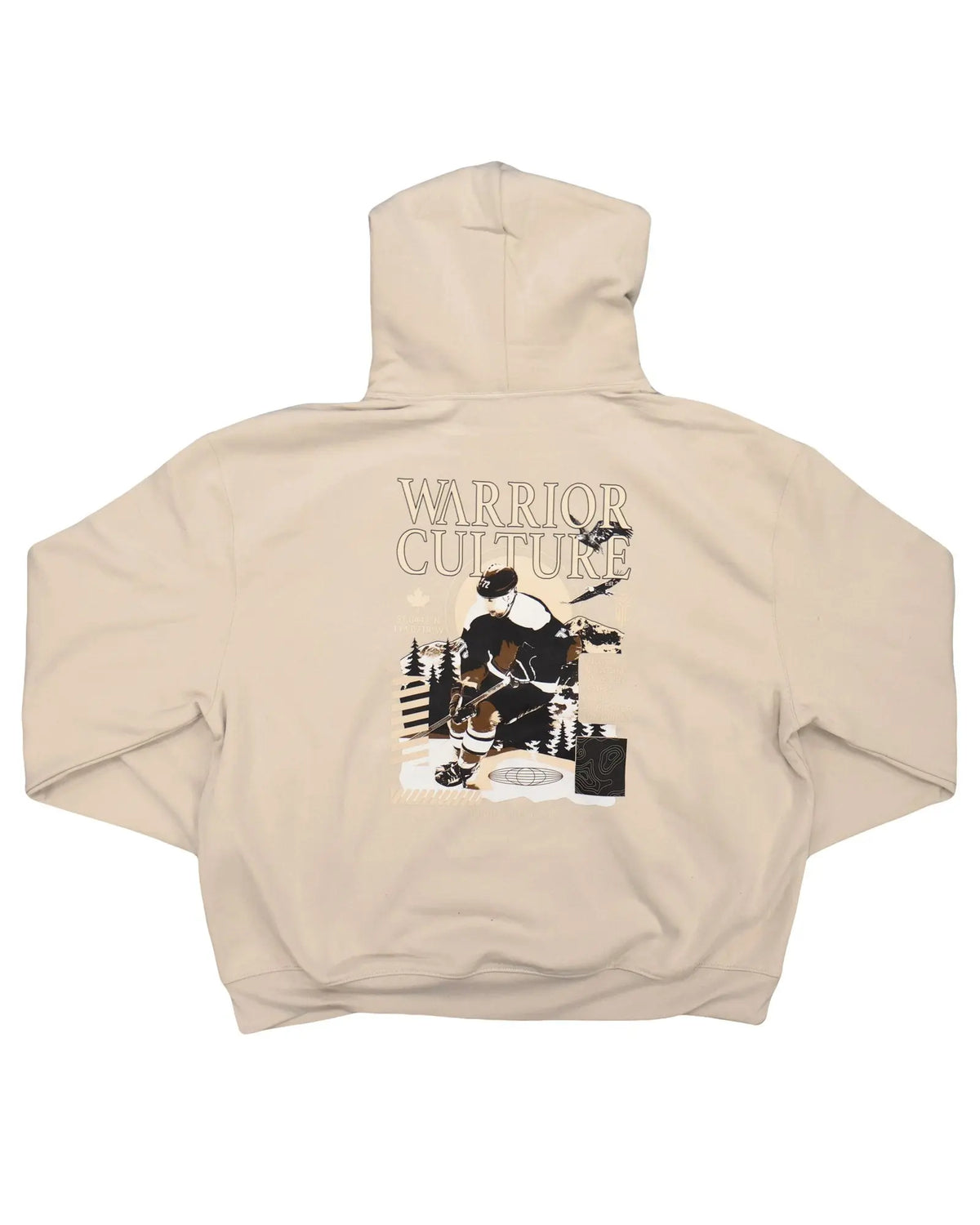 Canada Ice Hockey Hoodie in Dust, back
